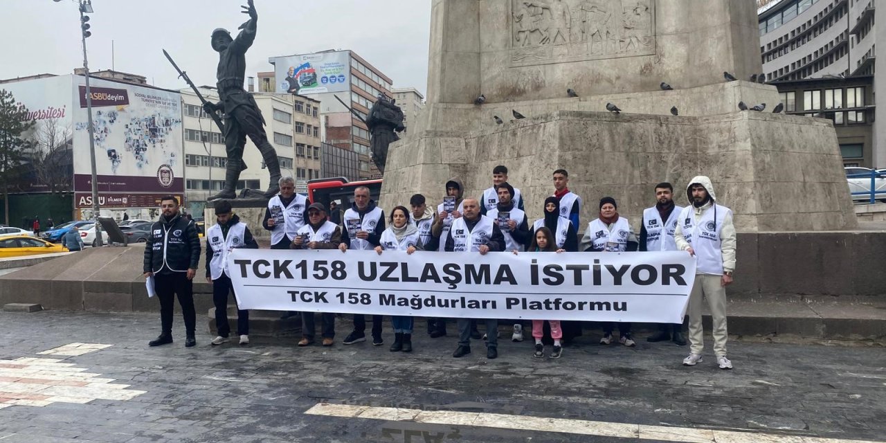 "IBAN mağdurları" Ankara'da eylem yaptı