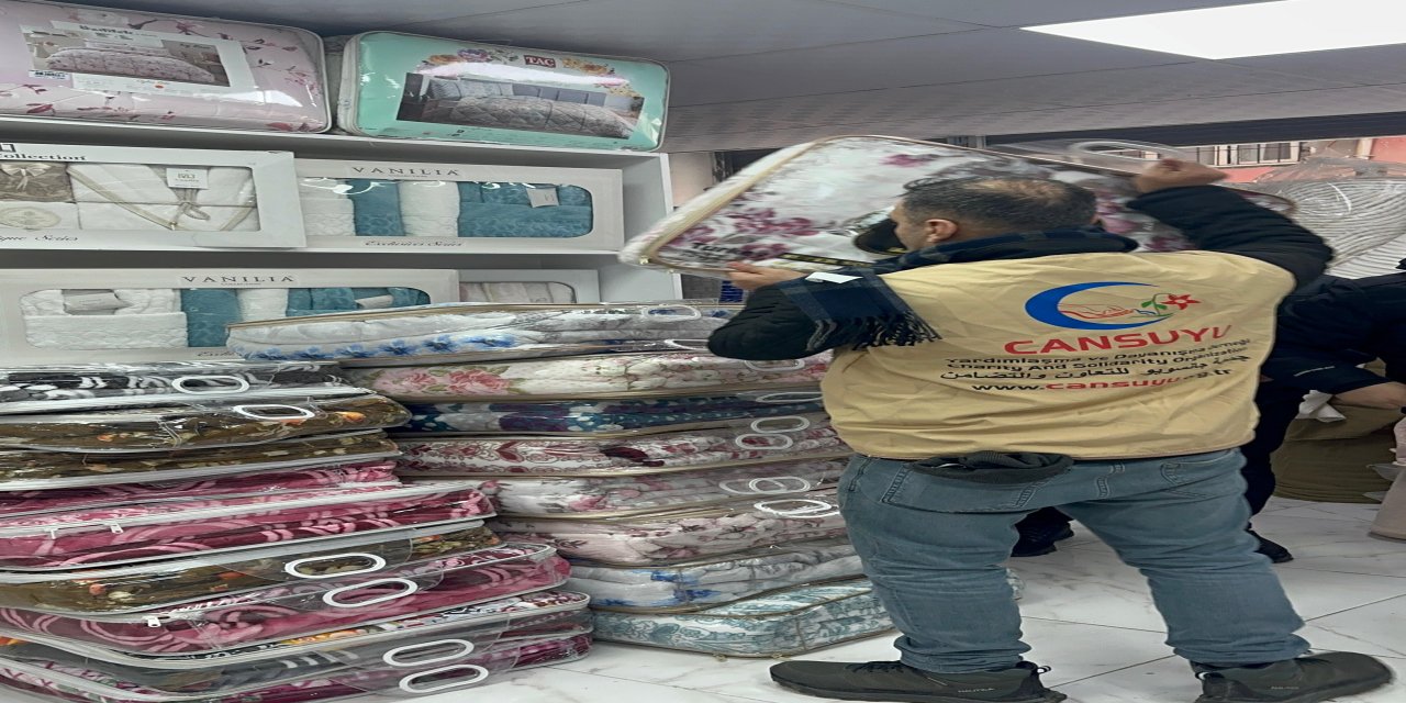 Cizre'de Heyelan Mağdurlarına Cansuyu Derneği'nden yardım eli