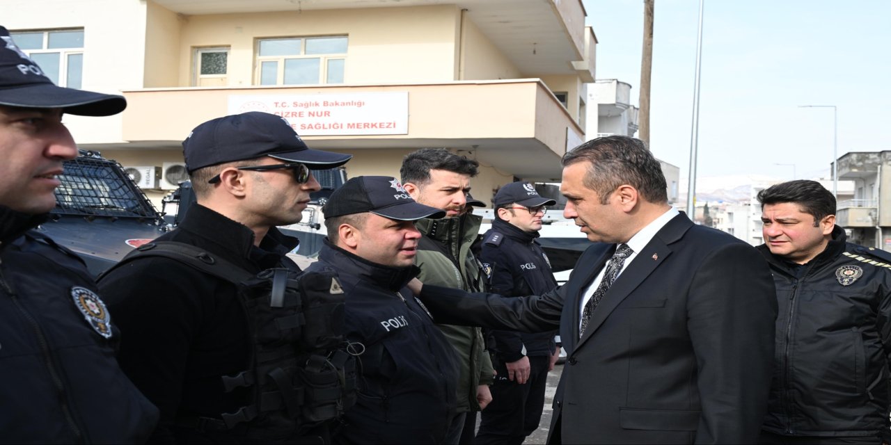 Şırnak İl Emniyet Müdürü Volkan Sazak’tan Cizre’de Saha Ziyareti