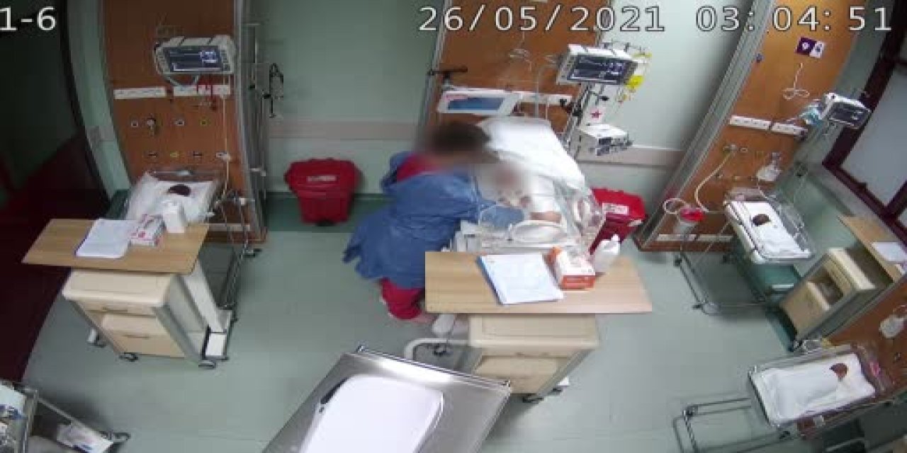Bebeği darbeden hemşire polise teslim oldu