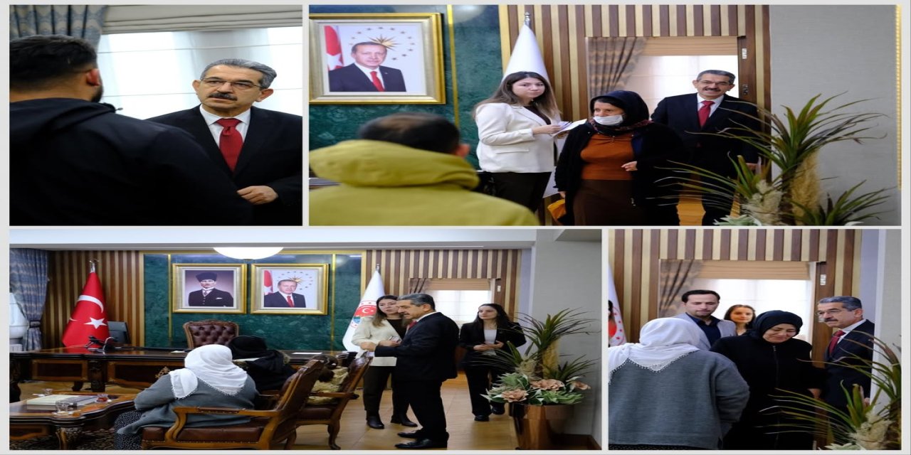 Şırnak Valisi Birol Ekici, Vatandaşlarla Birebir Görüşmelerini Sürdürüyor