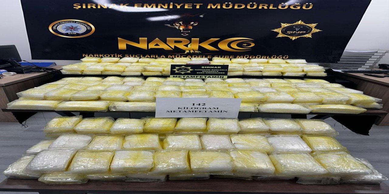 Zehir Tacirlerine Şırnak’ta Geçit Yok: 142 Kilo Metamfetamin Ele Geçirildi