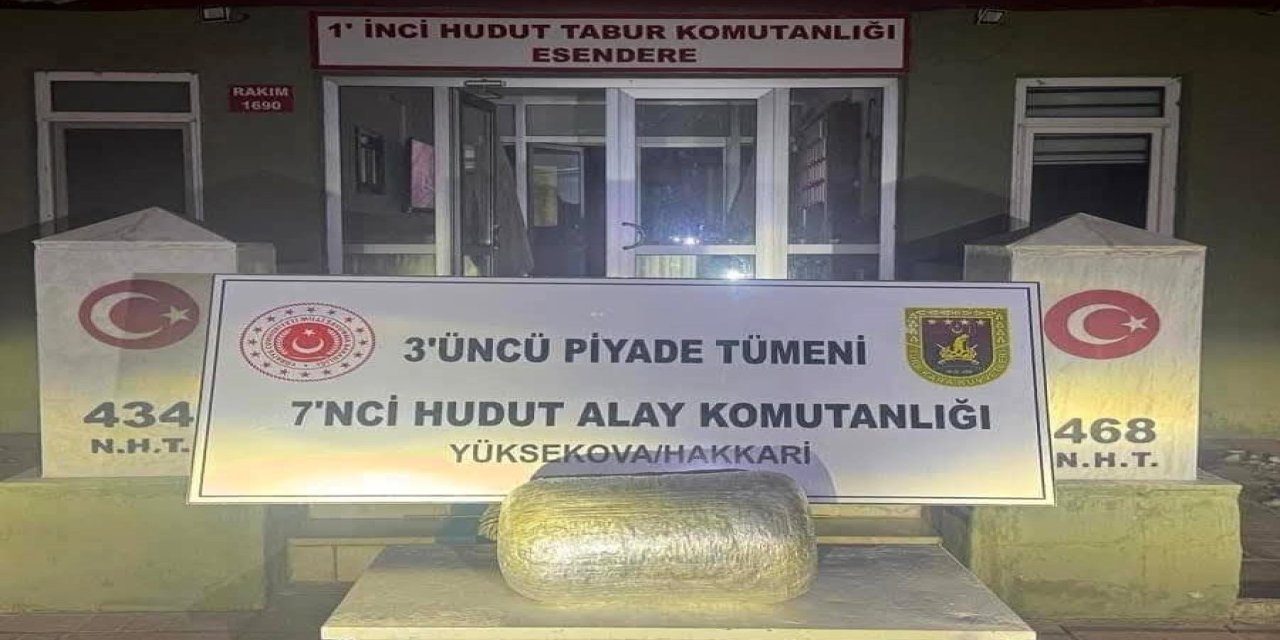 Sınırda 5 kilo 842 gram uyuşturucu ele geçirildi