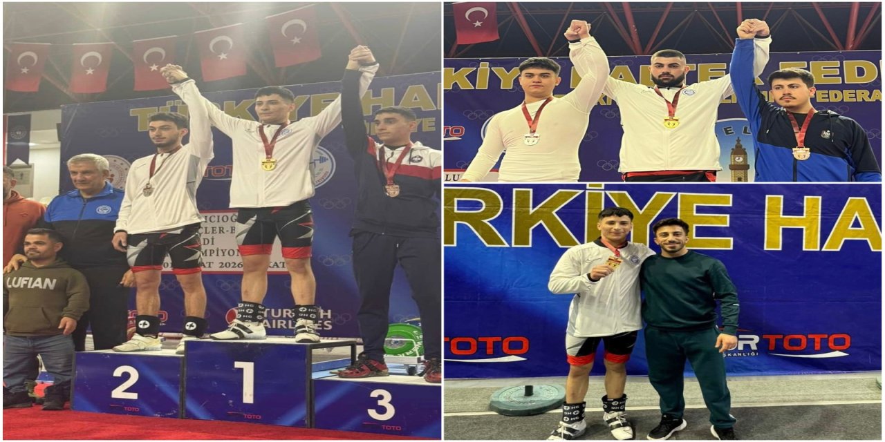Şırnaklı halterciler Türkiye şampiyonu oldu