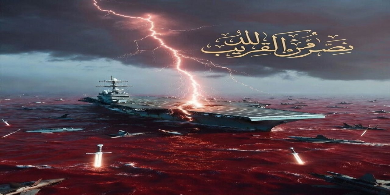 İran Devrim Muhafızları Ordusu'ndan ABD uçak gemisini hedef alan paylaşım