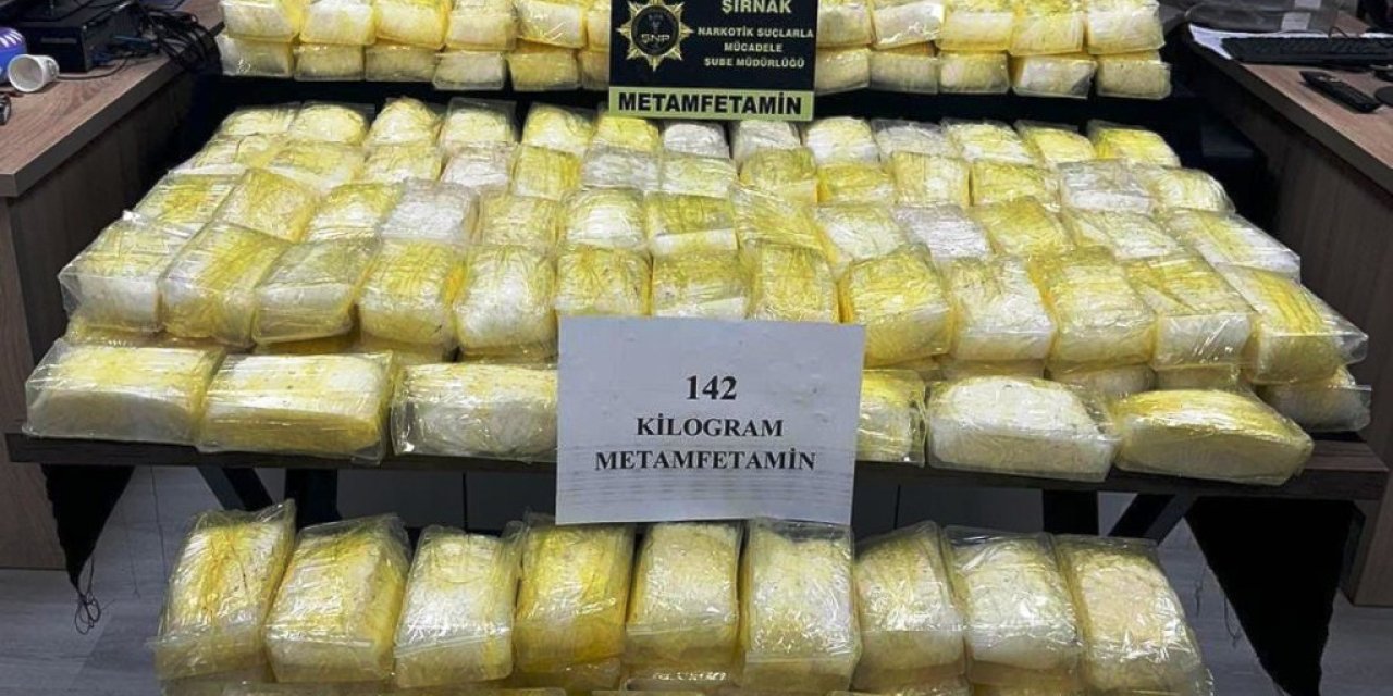 Cizre’de 142 Kg. Metamfetamin ile yakalan 2 zehir taciri tutuklandı