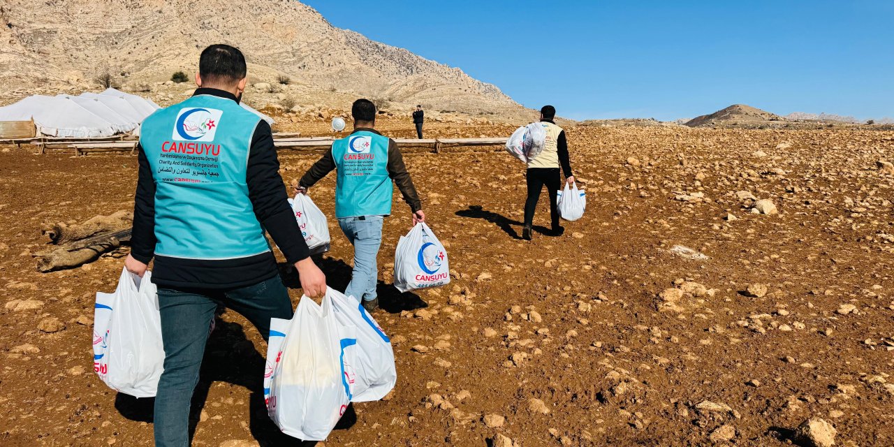 Cansuyu Şırnak'ta Suriye için yardım kampanyası başlattı
