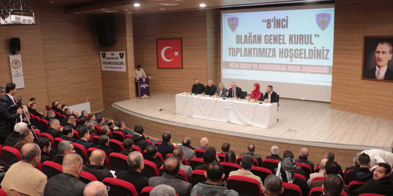 Cizre Esnaf Odası’nda 21 Yıl Sonra Tarihi Değişim: Yeni Başkan Halil Geleri