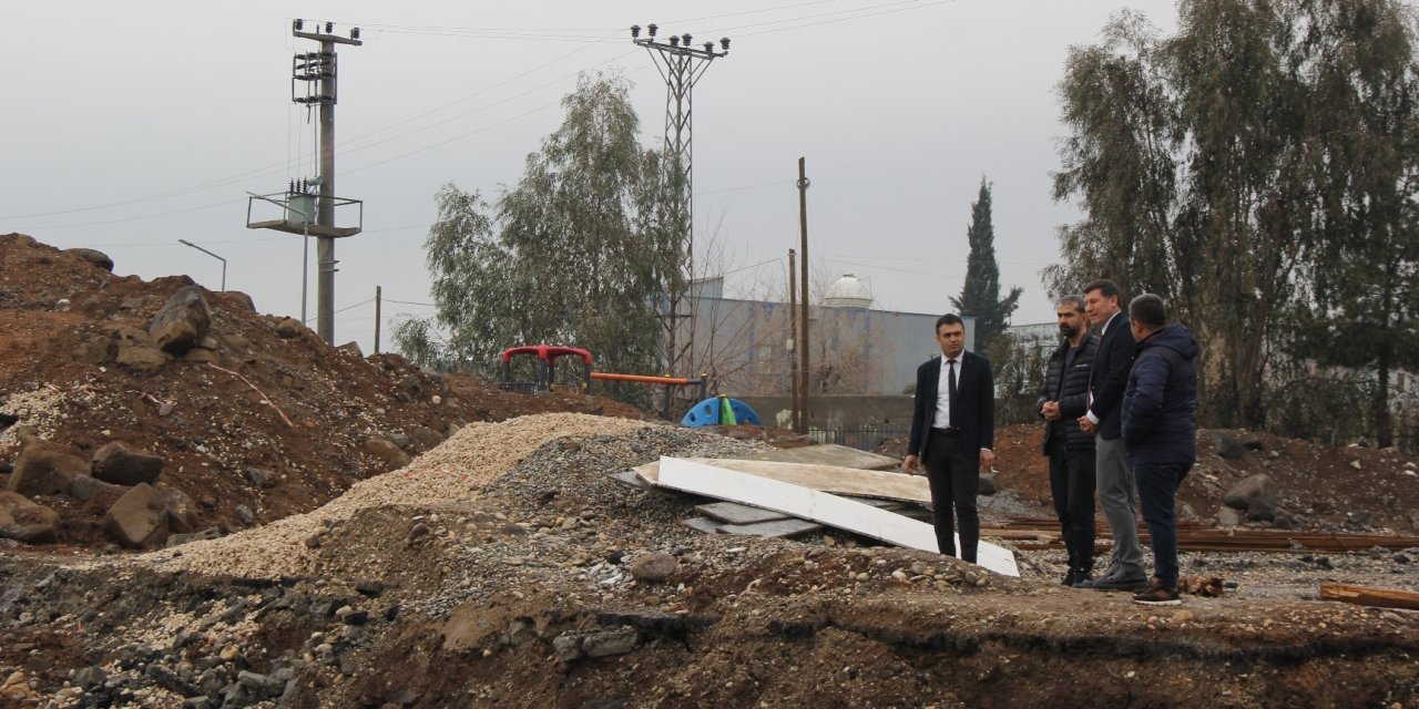 Cizre Milli Eğitim Müdürü İke, Köylerdeki Okul İnşaatlarını inceledi