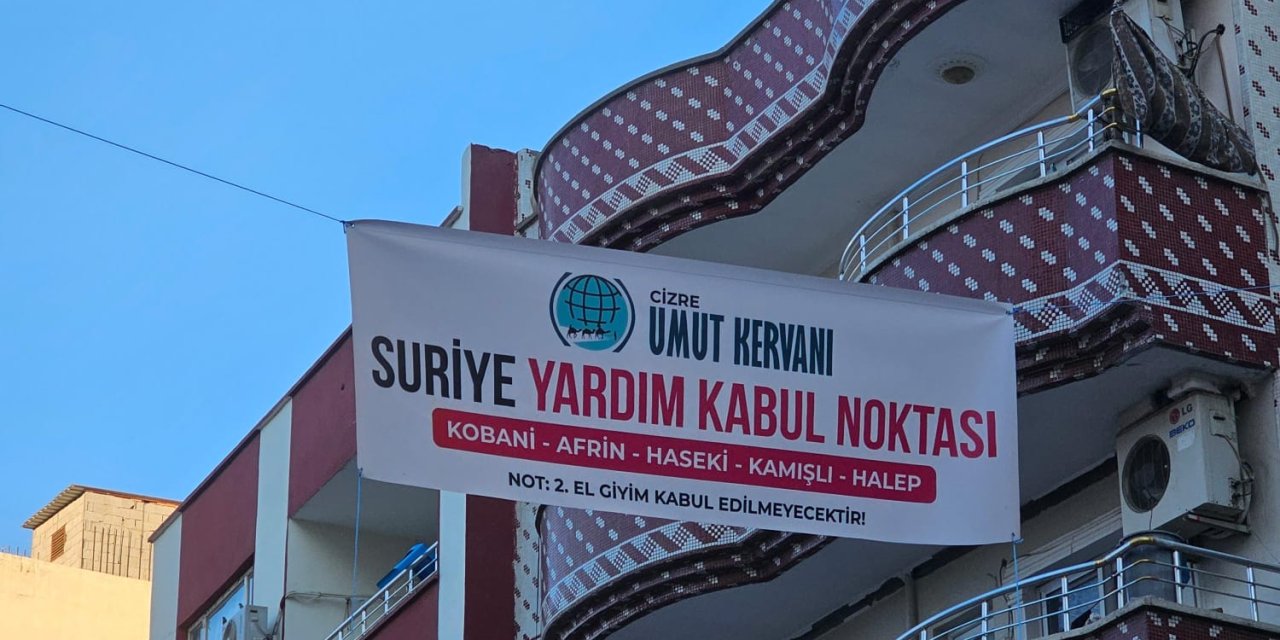 Umut Kervanı Suriye için Cizre’de yardım kampanyası başlattı
