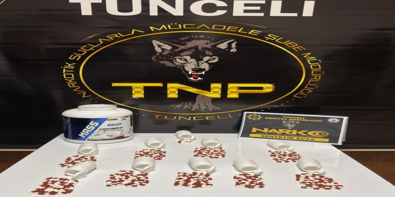 Tunceli’de uyuşturucu operasyonu: 430 adet sentetik ecza ele geçirildi