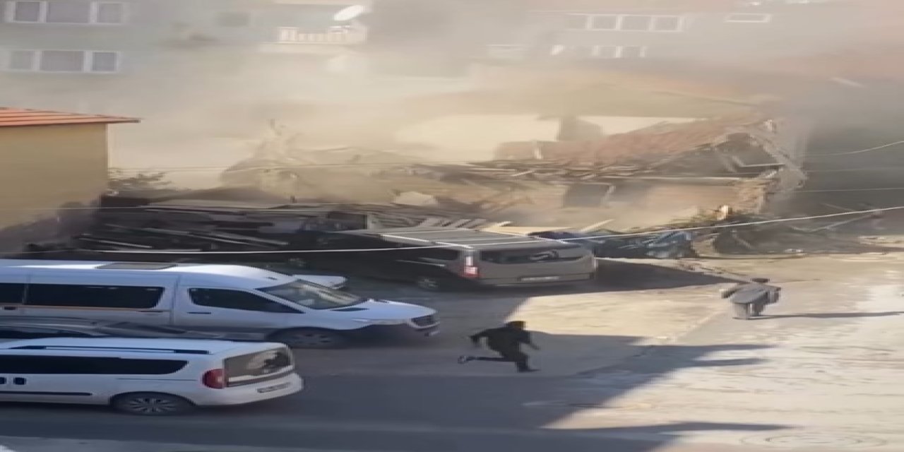 Gemlik'te metrik bina çöktü