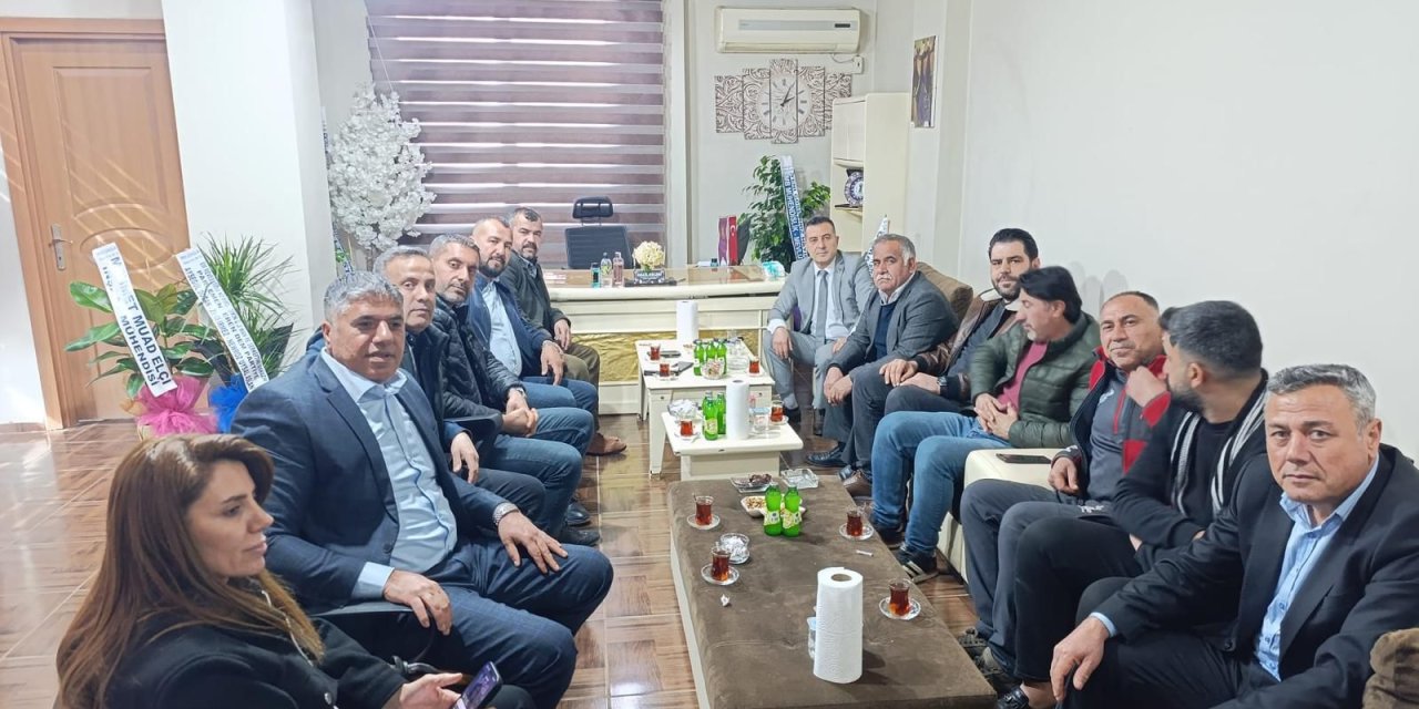 Cizre Sanayi Sitesi Başkanı Özdemir, Cizre ESO Başkanı Geleri ile Esnafın sorunlarını masaya yatırdı