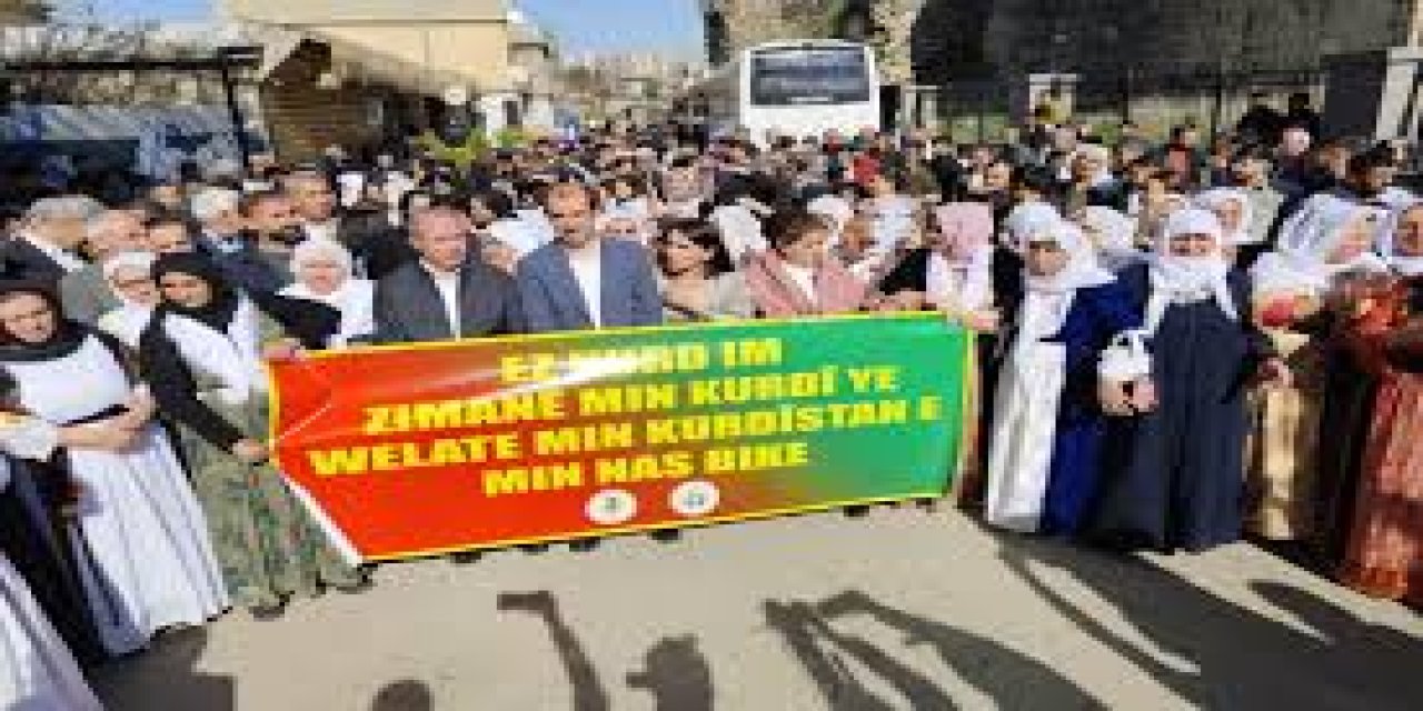 Cizre’de Yüzlerce kişi Anadilde eğitim ve Kürtçeye Statü için yürüdü