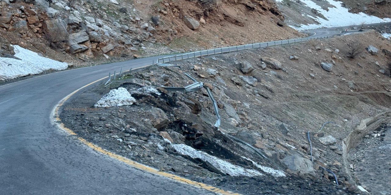 Şırnak’ta Kışın Etkisi: Bariyerler Yine Zarar Gördü