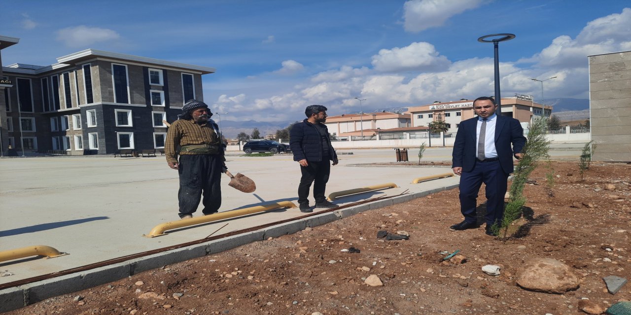 Silopi’de “Yeşil Silopi” İçin 8 Bin Fidan Toprakla Buluştu