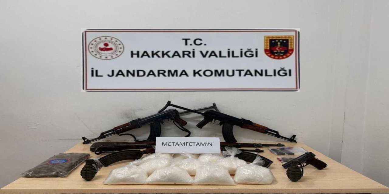 Çukurca'da uyuşturucu ve silah ele geçirildi