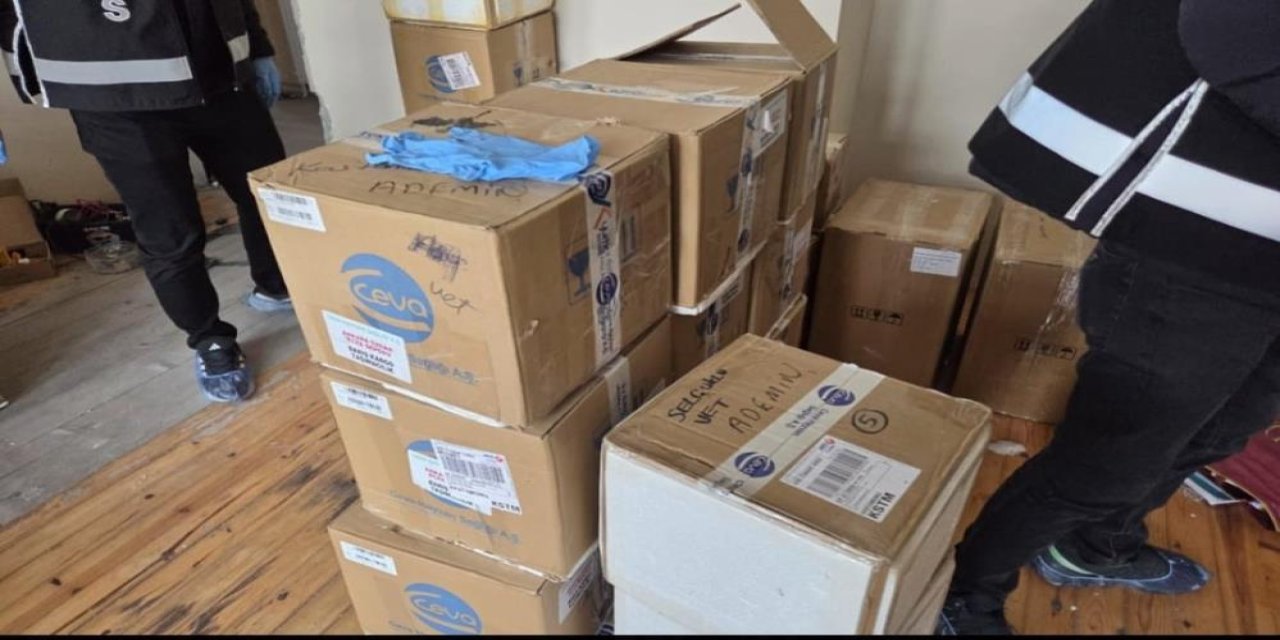 Kastamonu’da 30 milyon TL’lik hayvansal veteriner ilacı ele geçirildi