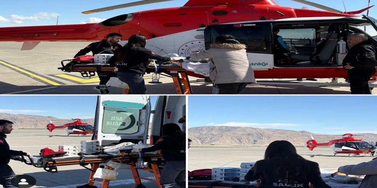 Şırnak’ta Hava Ambulansla Umut Taşındı