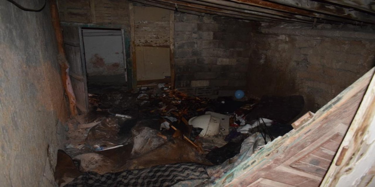 Karaman’da kömürlük yangını korkuttu