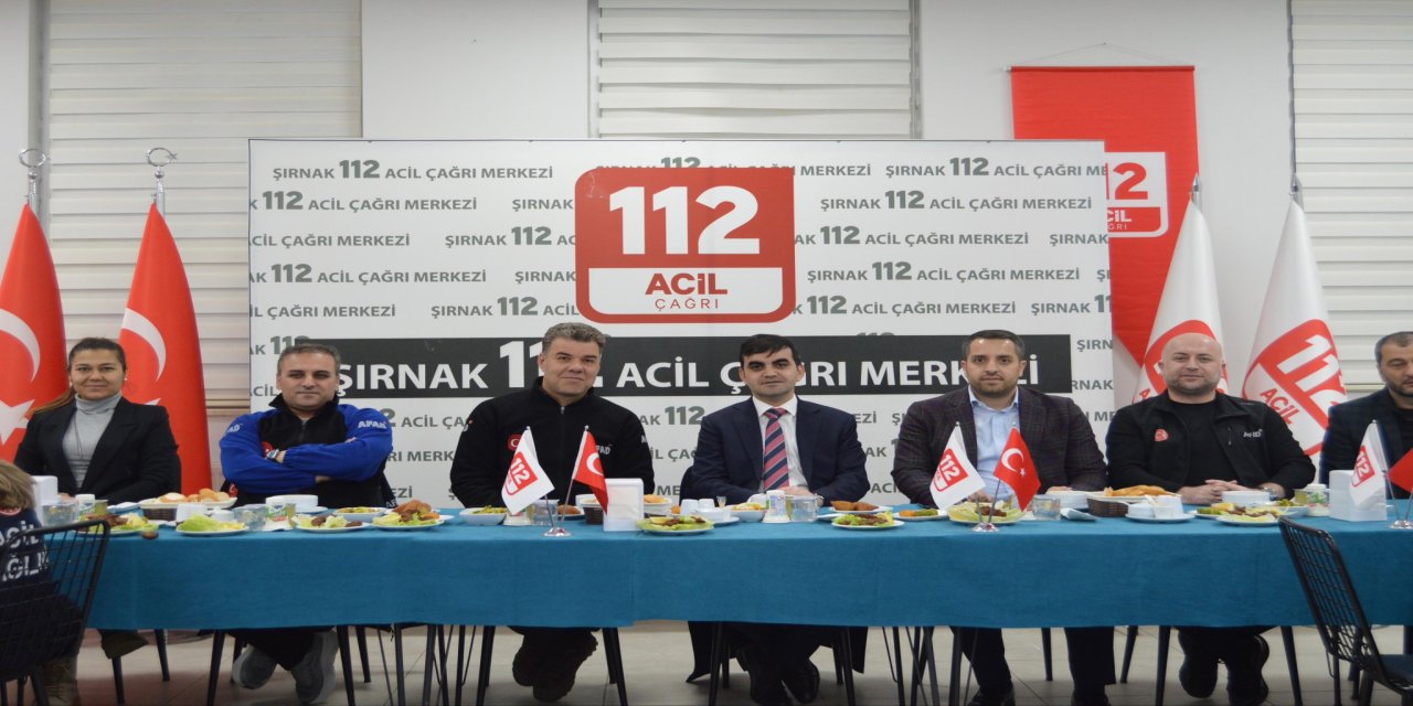 Şırnak 112 Acil Çağrı Merkezi Personeli İftarda Buluştu