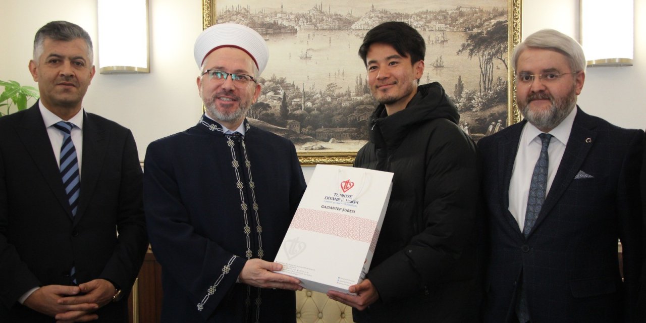 Japon gezgin Gaziantep'te müslüman oldu