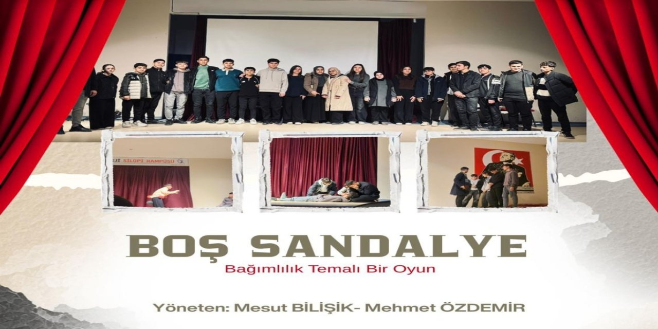 Silopi’de Bağımlılığa Dikkat Çeken “Boş Sandalye” Tiyatrosu Sahnelenecek