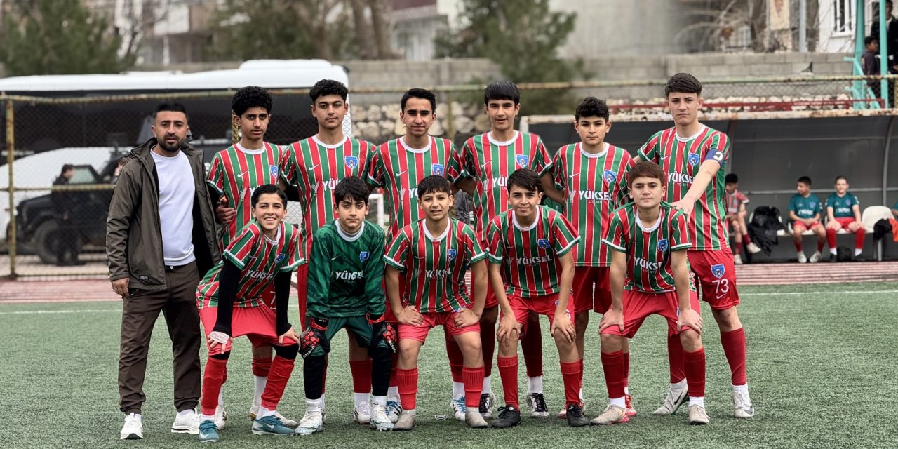 Cizre Dicle Spora Rakip dayanmıyor; U14 liginde Mazıdağı Fosfat Sporu 9-0 yendiler