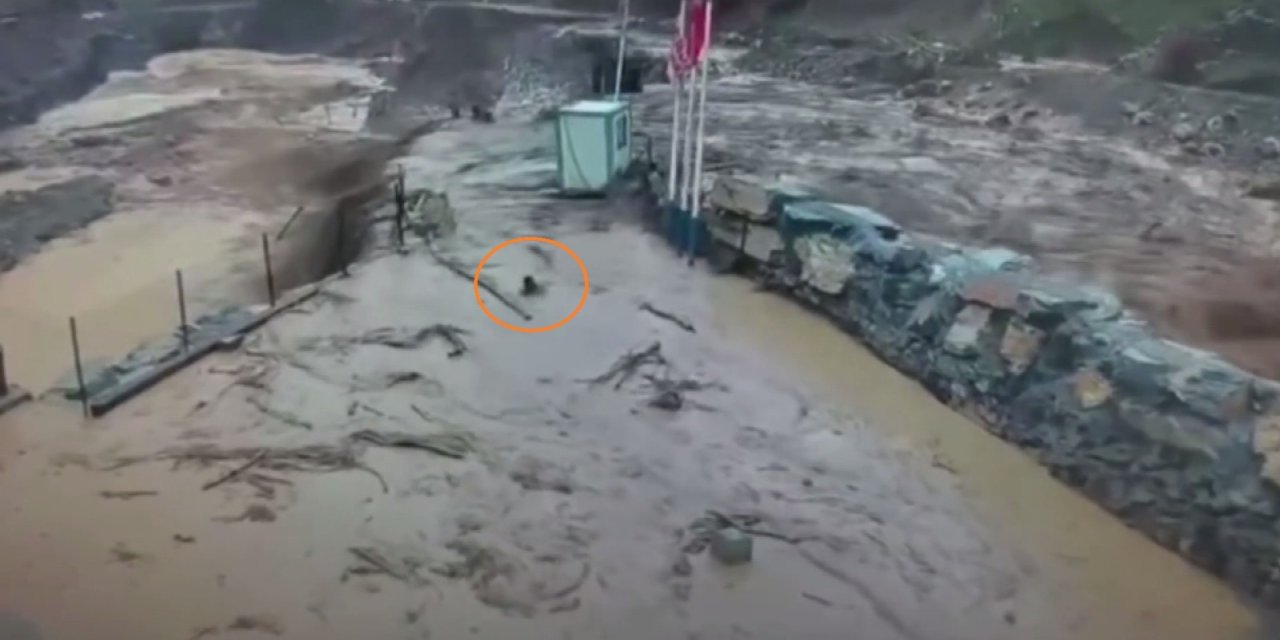 Uludere’de Selden Saniyelerle Kurtuluş! Güvenlik Görevlisi Son Anda Kurtuldu