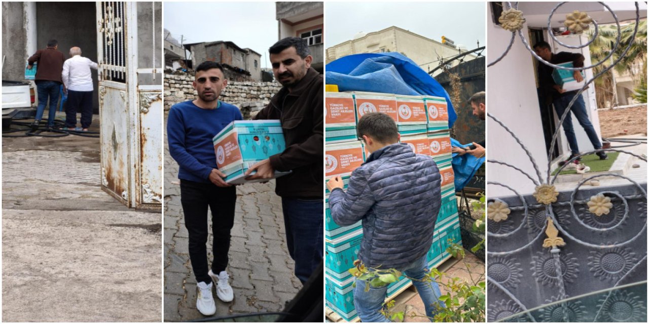 Silopi'de Gaziler ve Şehit Aileleri Vakfı’ndan 35 Aileye Destek