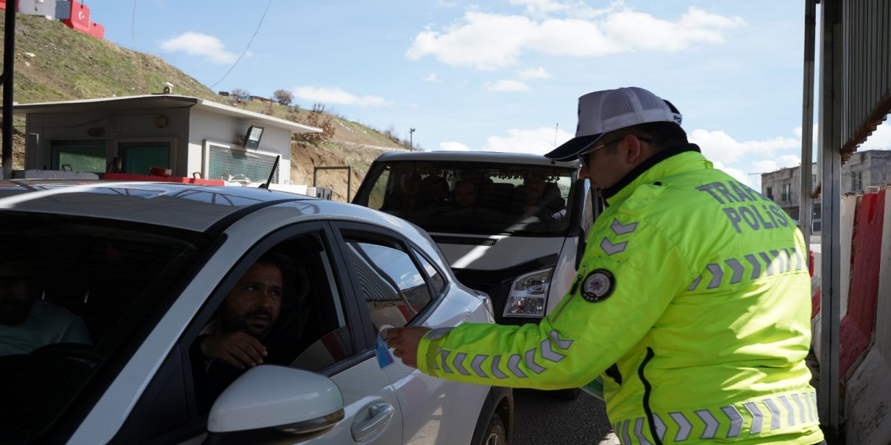 Şırnak’ta bayram öncesi trafik seferberliği: 4 bin 300 personel sahada