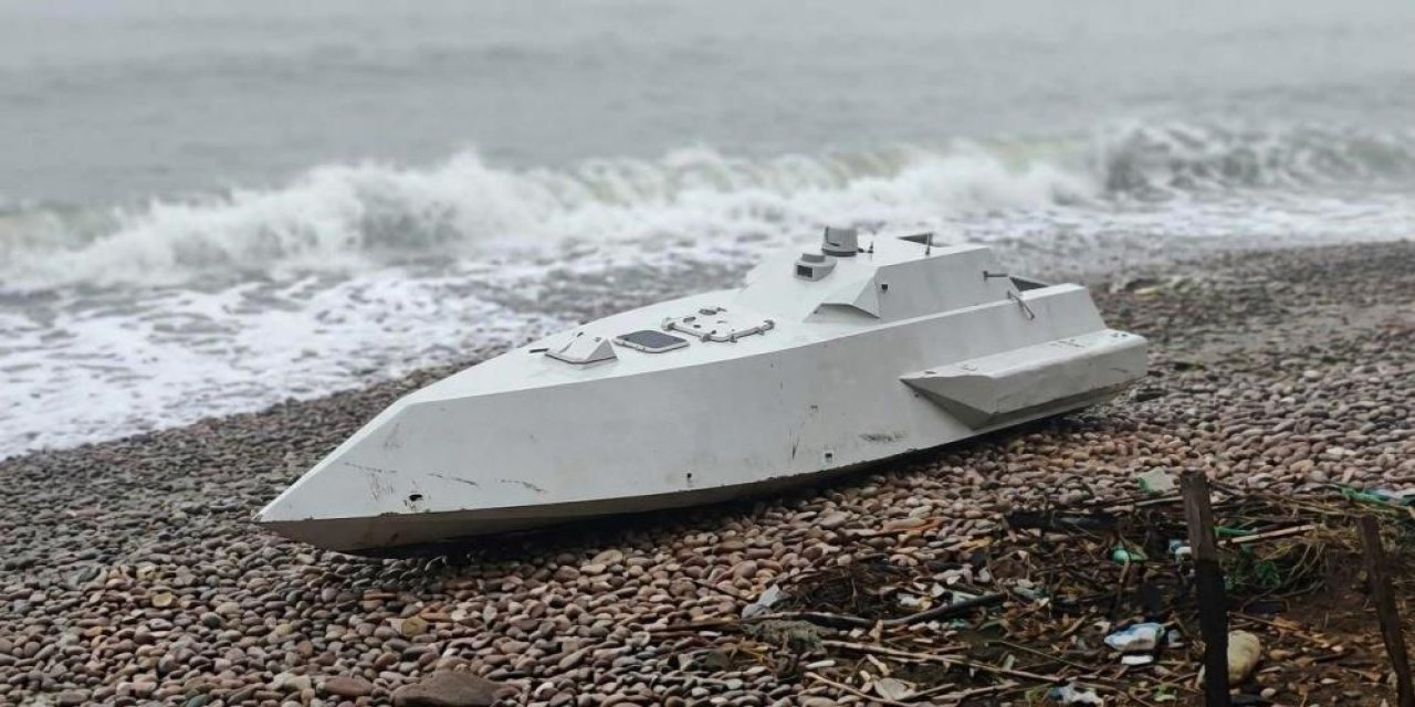 Ordu’da sahile vuran insansız deniz aracı paniğe neden oldu