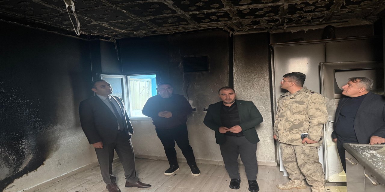 Kaymakam Partal’dan Yangınzede Aileye Ziyaret