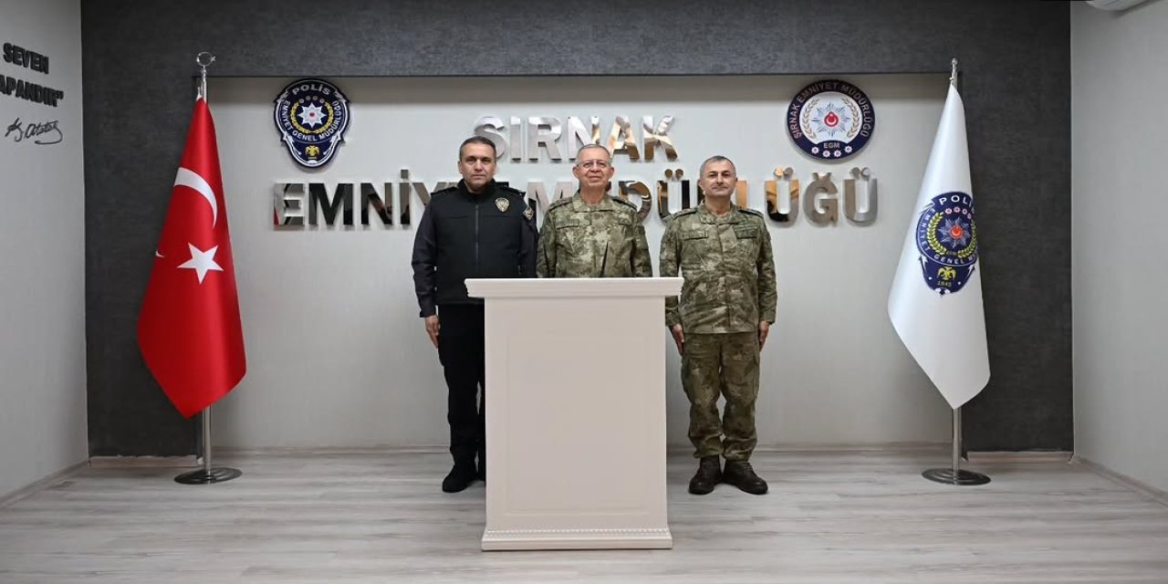 Şırnak’ta Kritik Ziyaret: 2. Kolordu Komutanı’ndan Emniyet Müdürü’ne Ziyaret