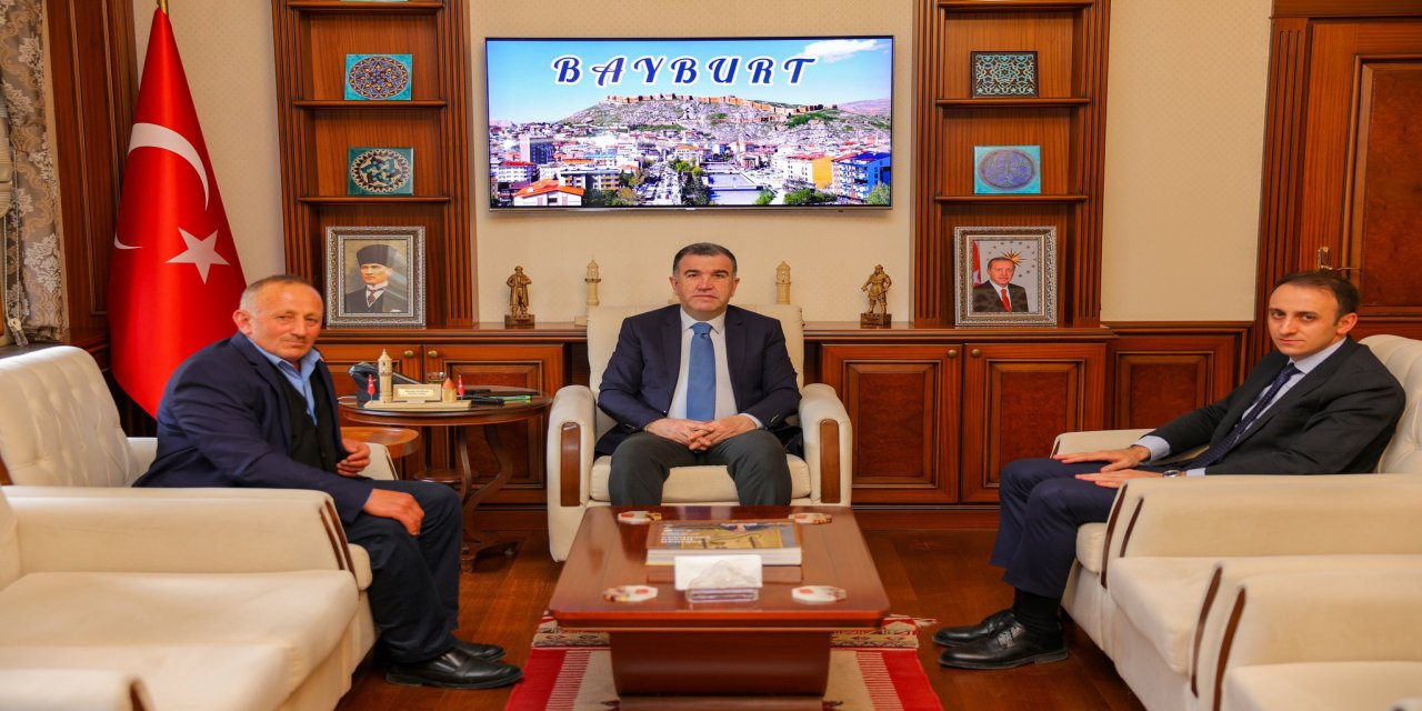 Güçlükonak Kaymakamı Memiş’ten Bayburt Valisi Eldivan’a Nezaket Ziyareti