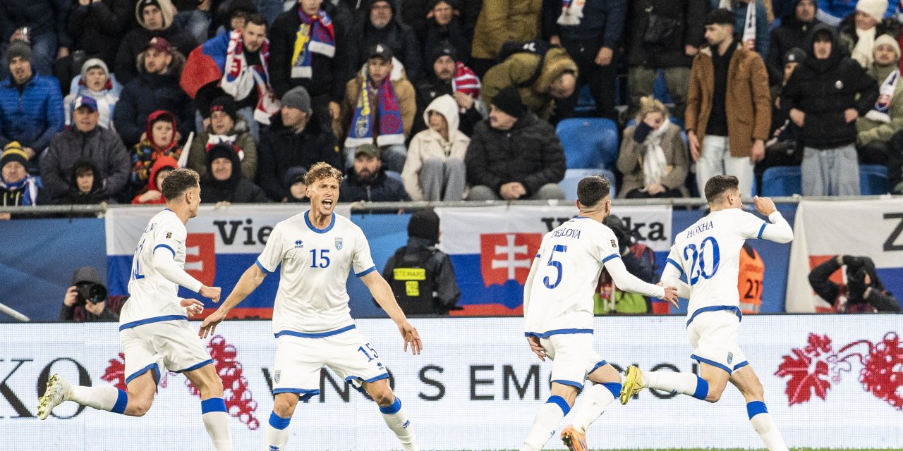 Slovakya'yı 4-3 yenen Kosova, Türkiye'nin rakibi oldu