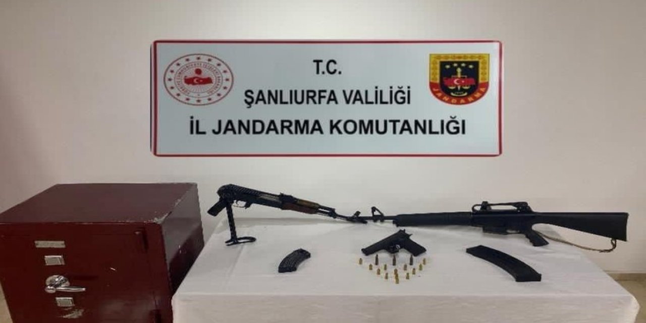 Şanlıurfa’da  ruhsatsız silahlar ele geçirildi