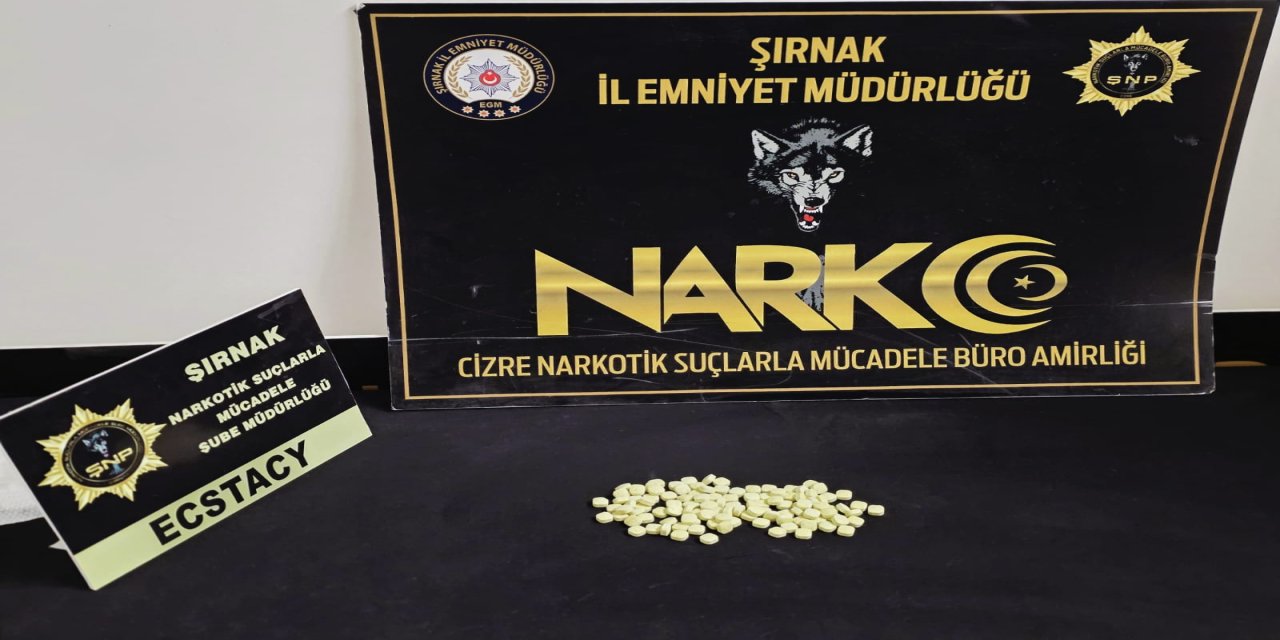 Cizre'de Uyuşturucu Operasyonu: 114 Adet Ecstacy Hap Ele Geçirildi