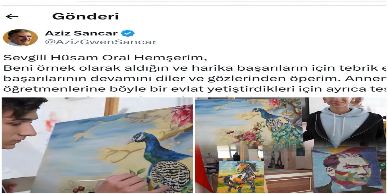 Aziz Sancar’dan Şırnaklı Öğrenciye Tebrik Mesajı