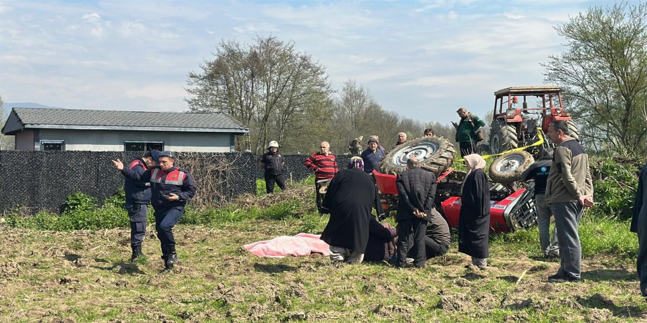 Tarlasını Sürerken Feci Son: Traktörün Altında Kaldı