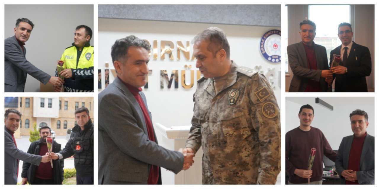 Şırnak’ta gazetecilerden polis haftasında anlamlı ziyaret