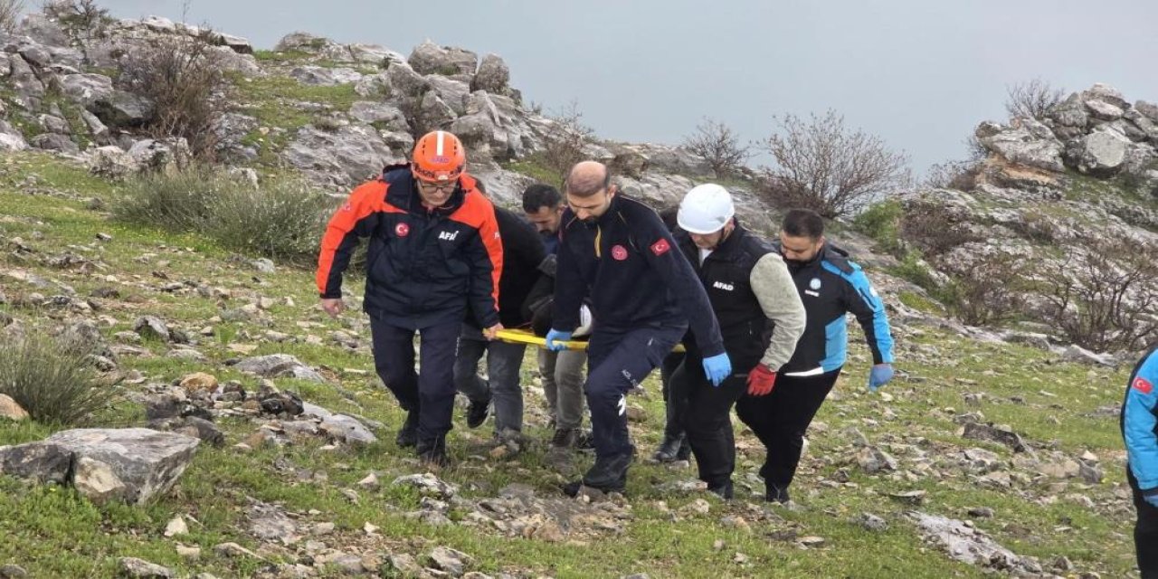 Siirt'te atıyla birlikte kayalıklara yuvarlanan genç ağır yaralandı