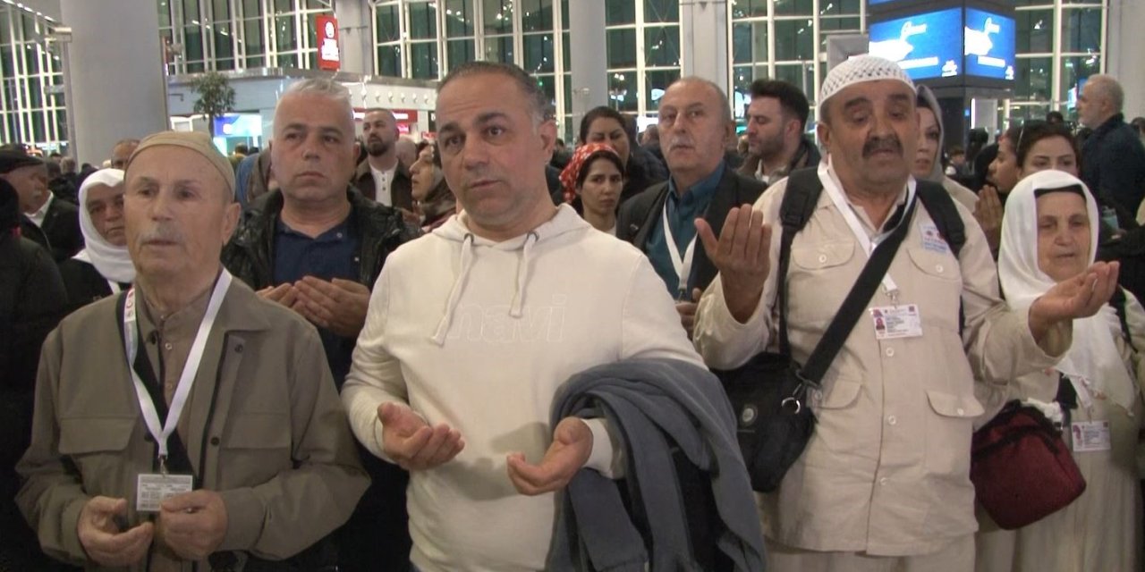 Yılın ilk hacı adayları kutsal topraklara uğurlandı