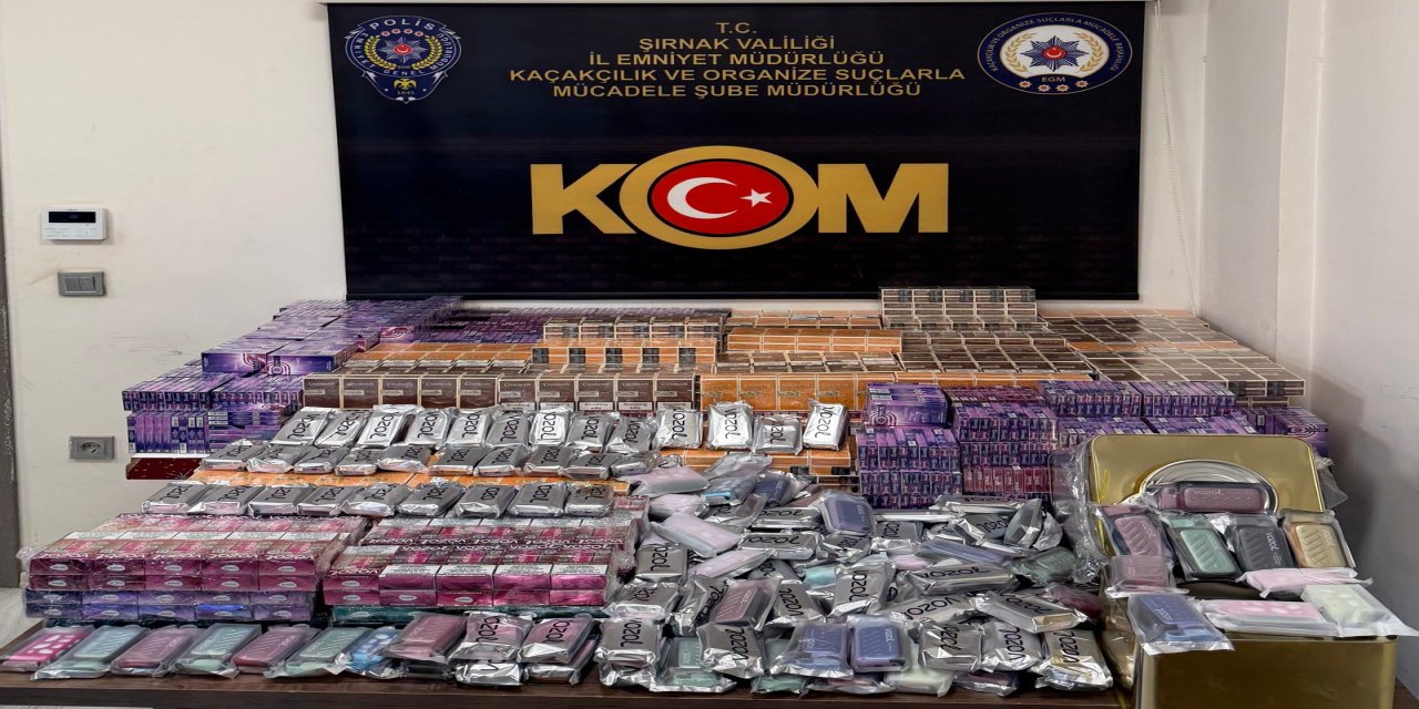 Şırnak’ta Kaçakçılığa Büyük Darbe: 13 Milyon TL’lik Kaçak Malzeme Ele Geçirildi