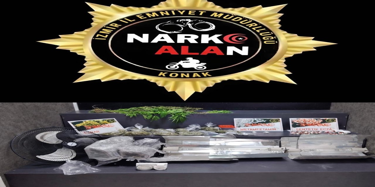 İzmir'de seraya çevirdiği evde kenevir yetiştiren şahıs tutuklandı