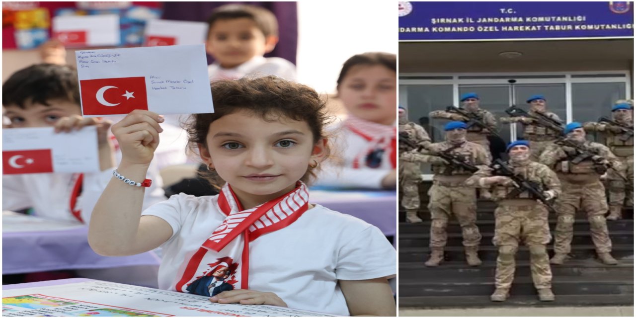 Minik ellerden Şırnak'taki "Meteler"e duygulandıran selam: Cevabı gelince sınıf gözyaşlarına boğuldu!