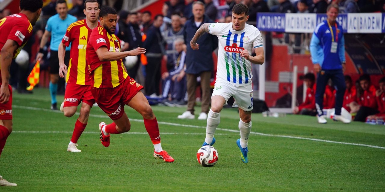 Kayseri Spor, Çaykur Rize Spor engelini 2 golle aştı
