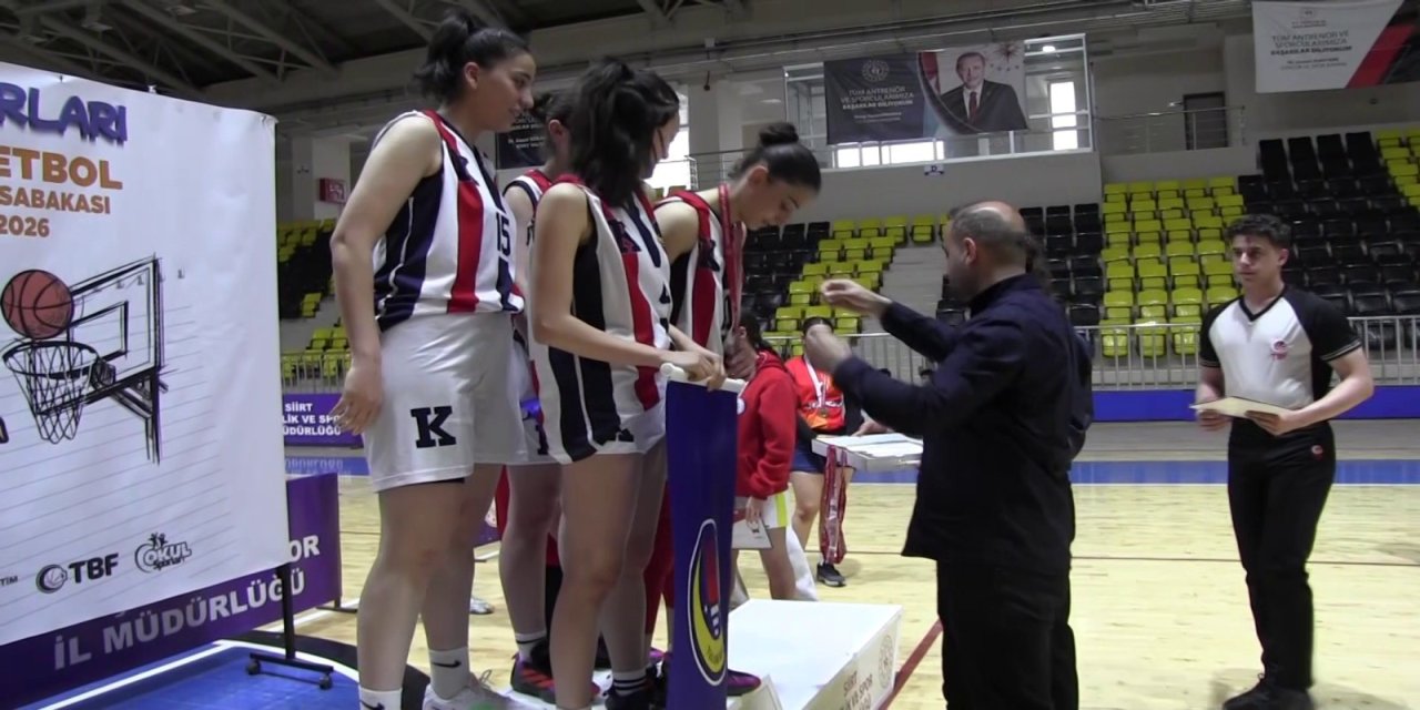 Siirt'te okul sporları 3x3 basketbol heyecanı tamamlandı