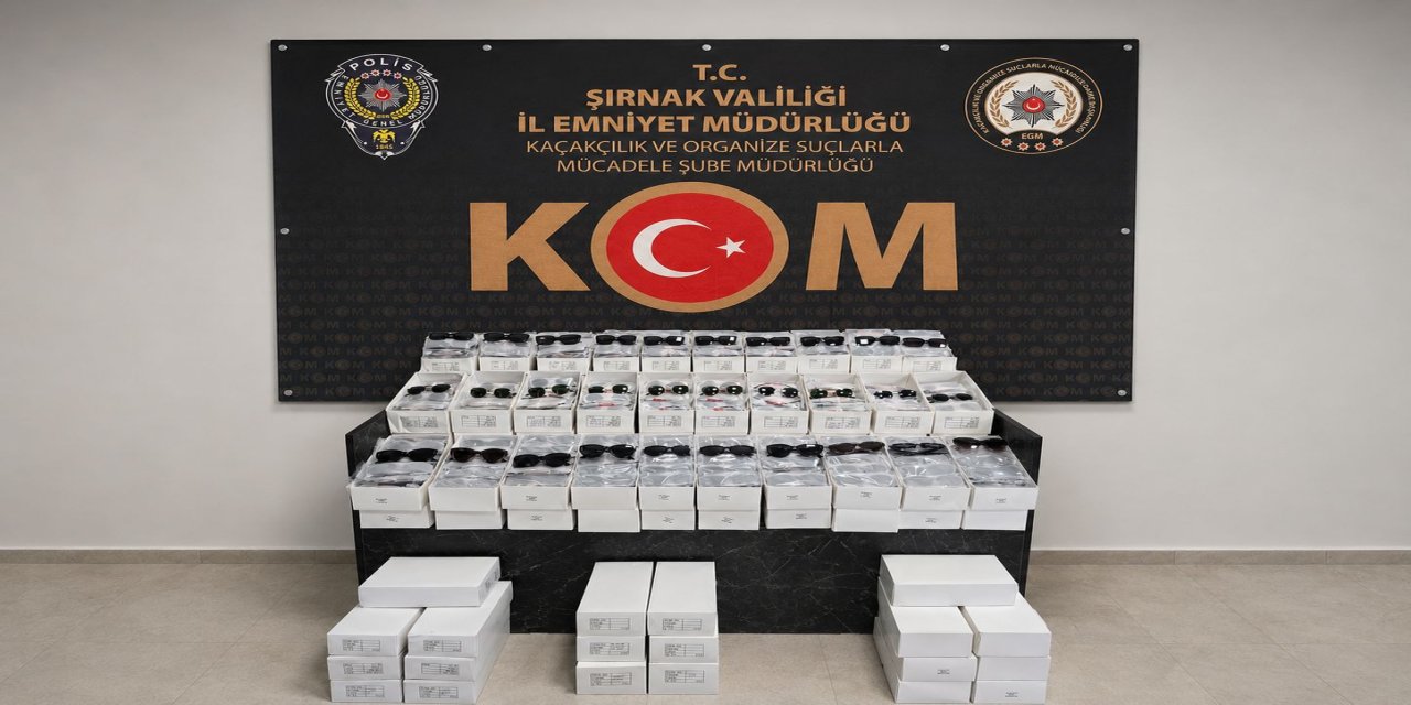 Şırnak’ta 5 milyon 700 bin tl’lik kaçak gözlük operasyonu: 1 tutuklama