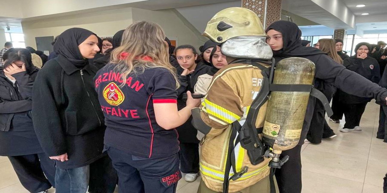 Öğrencilere itfaiyecilik mesleği tanıtıldı